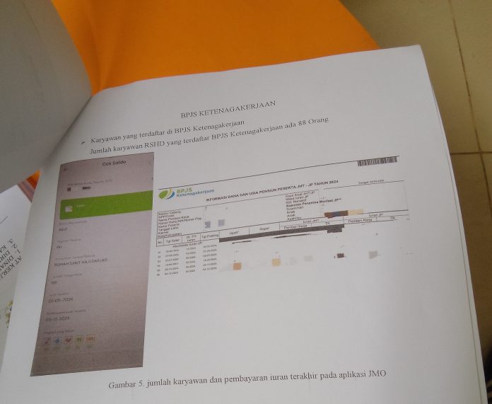 Puluhan Karyawan RSHD Diduga Tak Didaftarkan ke BPJS Ketenagakerjaan, Kemana Uang Iurannya?